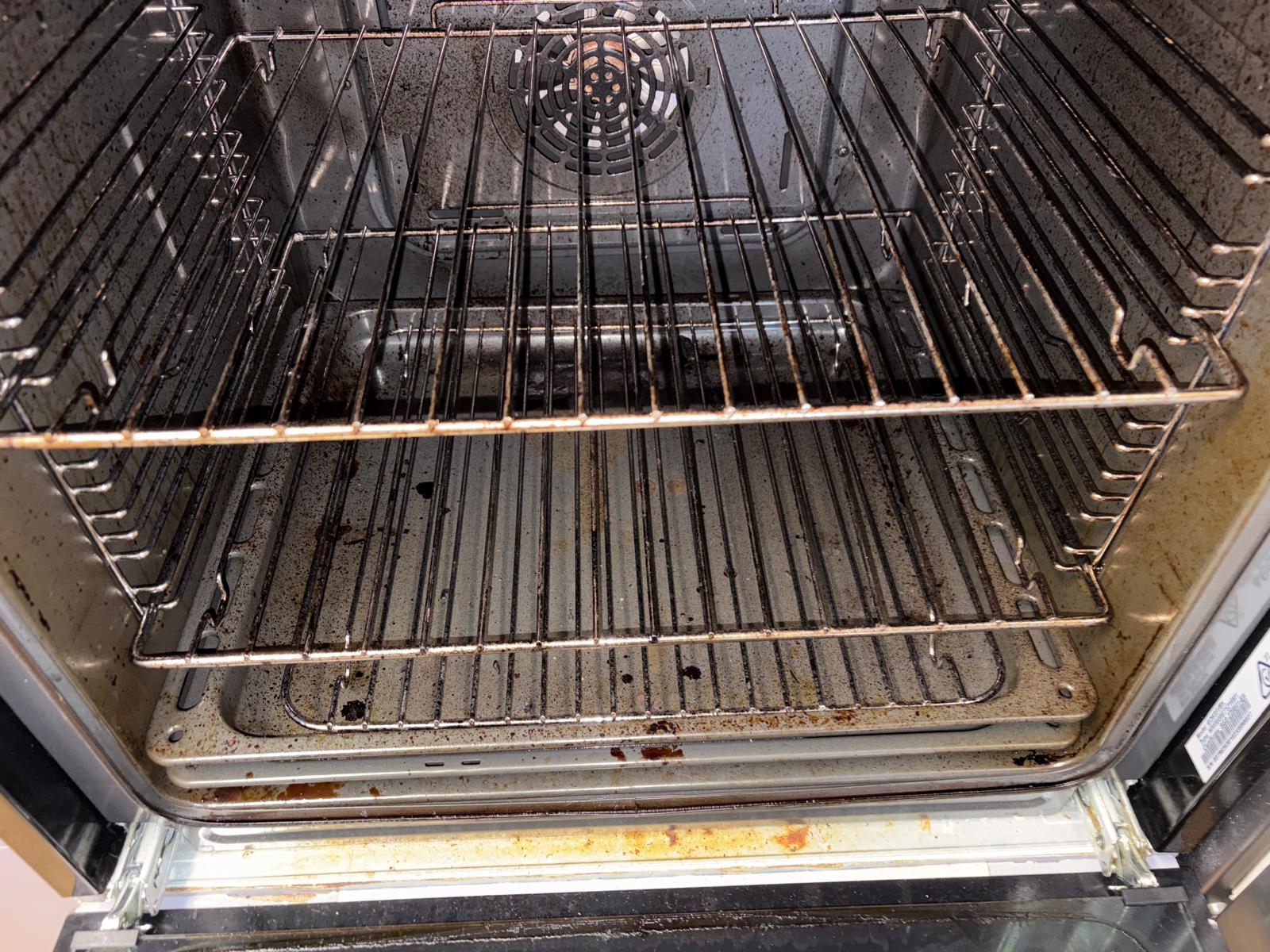 Oven before cleaning